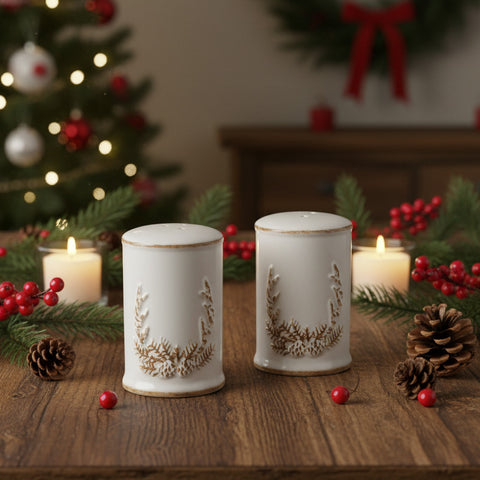 Pine Bough Antler Salt & Pepper Shaker Set-Lange General Store