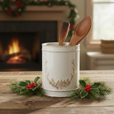 Pine Bough Antler Utensil Crock-Lange General Store