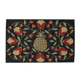Pineapple & Flowers Hooked Rug-Lange General Store