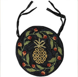 Pineapple Hooked Chair Pad-Lange General Store