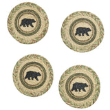 Pineview Lodge Bear Braided Coaster Set-Lange General Store