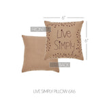 Pip Vinestar Live Simply Pillow 6x6-Lange General Store