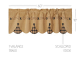 Pip Vinestar Scalloped Valance-Lange General Store