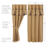 Pip Vinestar Short Panel Curtains-Lange General Store