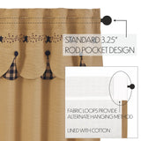 Pip Vinestar Short Panel Curtains-Lange General Store