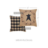 Pip Vinestar Wreath Pillow 6x6-Lange General Store