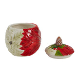 Poinsettia Cookie Jar-Lange General Store