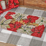 Poinsettia Door Mat-Lange General Store