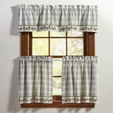 Ponderosa Pine Lined Bordered Valance-Lange General Store