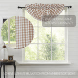 Portabella Buffalo Check Balloon Valance-Lange General Store