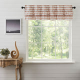 Portabella Buffalo Check Ruffled Valance-Lange General Store