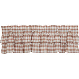 Portabella Buffalo Check Ruffled Valance-Lange General Store