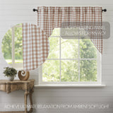 Portabella Buffalo Check Swag Curtains-Lange General Store