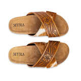 Prairie Hand Tooled Sandals-Lange General Store