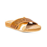 Prairie Hand Tooled Sandals-Lange General Store