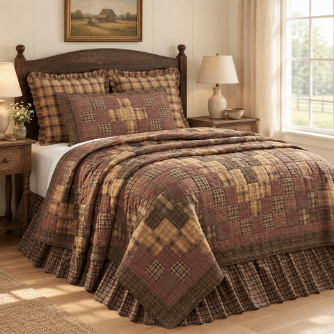 Preston Quilt in a new farmhouse bedroom