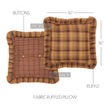 Preston Plaid Ruffled Pillow