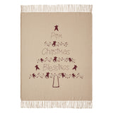 Prim Christmas Blessings Throw-Lange General Store