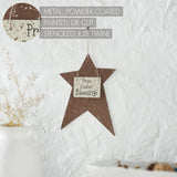 Prim Easter Blessing Galvanized Metal Star-Lange General Store