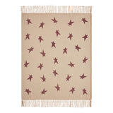 Primitive Burgundy Star Throw-Lange General Store