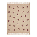 Primitive Burgundy Star Throw-Lange General Store
