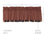 Primitive Patch Block Border Valance