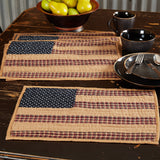 Patriotic Patch Placemats - Set of 6-Lange General Store