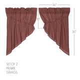 Primitive Patch Prairie Swag Curtains