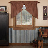 Patriotic Patch Prairie Swag Curtains-Lange General Store