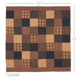 Primitive Patch Shower Curtain