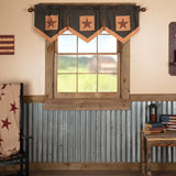 Patriotic Patch Star Point Valance-Lange General Store