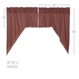 Primitive Patch Swag Curtains-Lange General Store