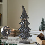 Primitive Pine Distressed Black Wooden Trees-Lange General Store