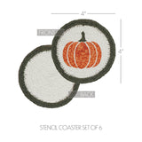 Pumpkin Bounty Braided Coasters-Lange General Store