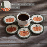 Pumpkin Bounty Braided Coasters-Lange General Store