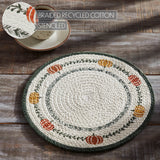 Pumpkin Bounty Braided Trivet 12"-Lange General Store