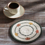 Pumpkin Bounty Braided Trivet 8"-Lange General Store