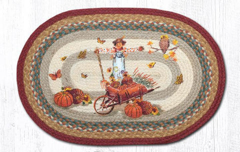 Pumpkin Celebration Braided Rug-Lange General Store