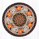 Pumpkin Crow Braided Chair Pad-Lange General Store