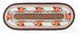 Pumpkin Crow Braided Table Runner-Lange General Store