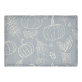 Pumpkin Grey Silhouette Placemat Set of 2-Lange General Store