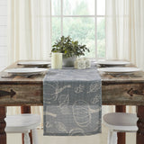 Pumpkin Grey Silhouette Table Runners - Lange General Store