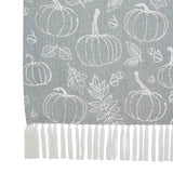 Pumpkin Grey Throw-Lange General Store