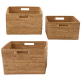 Rattan Baskets Set of 3-Lange General Store