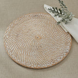 Rattan White Charger Set-Lange General Store