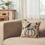 Raven Harvest Burlap Pillow-Lange General Store