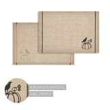 Raven Harvest Burlap Placemat Set of 2-Lange General Store