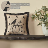 Raven Harvest Primitive Pumpkin Pillow 6x6-Lange General Store