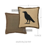 Raven Harvest Raven Pillow 9x9-Lange General Store