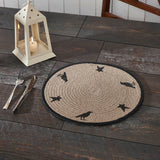 Raven Harvest Stencil Braided Placemat 14"-Lange General Store